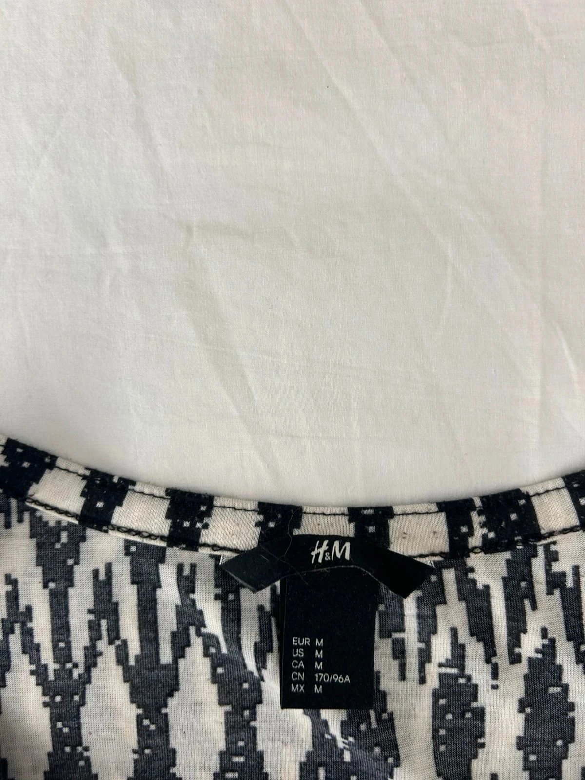 Vintage zwart-witte blouse h&m – photo 5